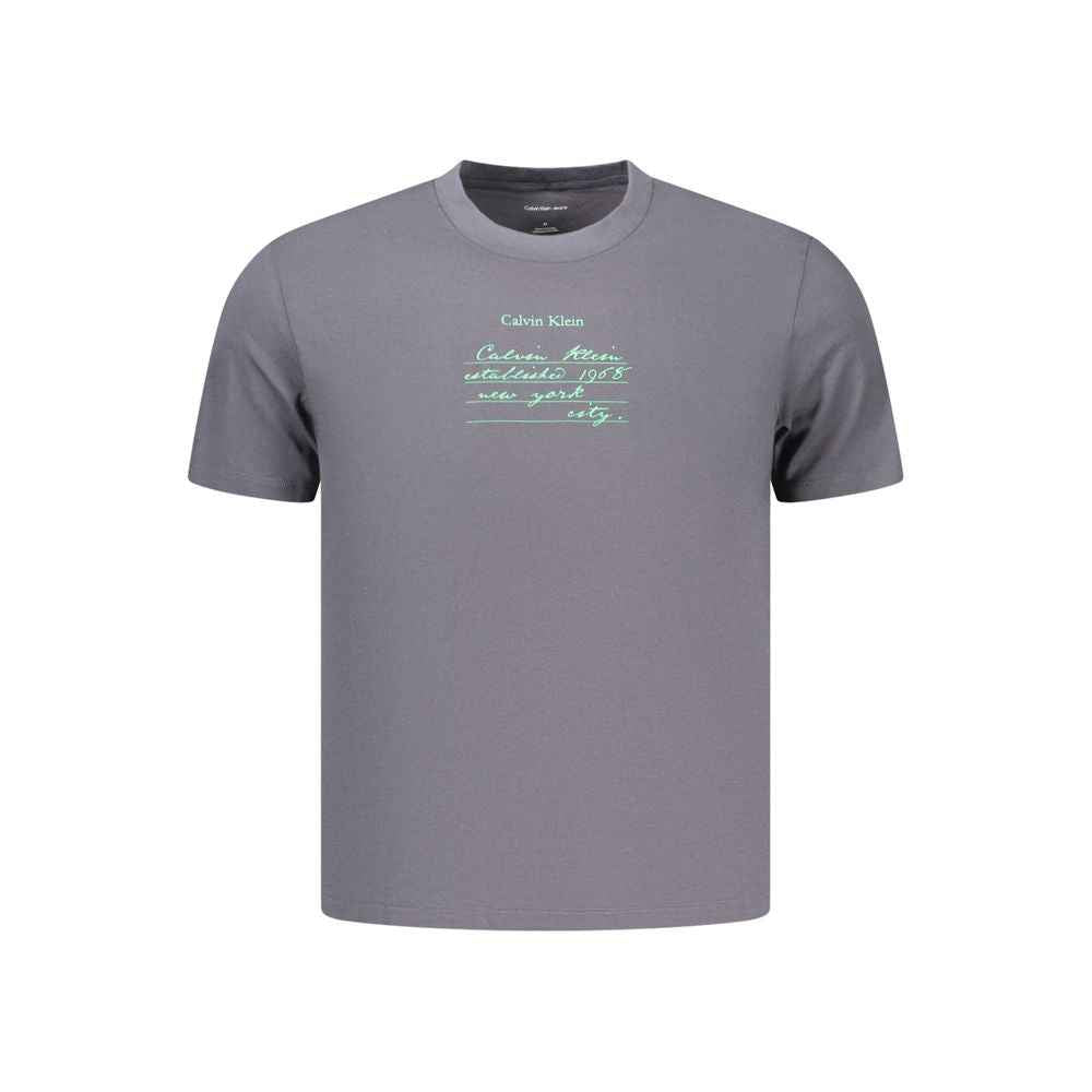 Calvin Klein Gray Cotton Men's T-Shirt