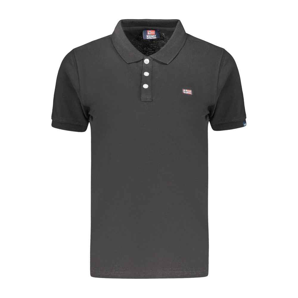 Norway 1963 Black Cotton Women's Polo Shirt