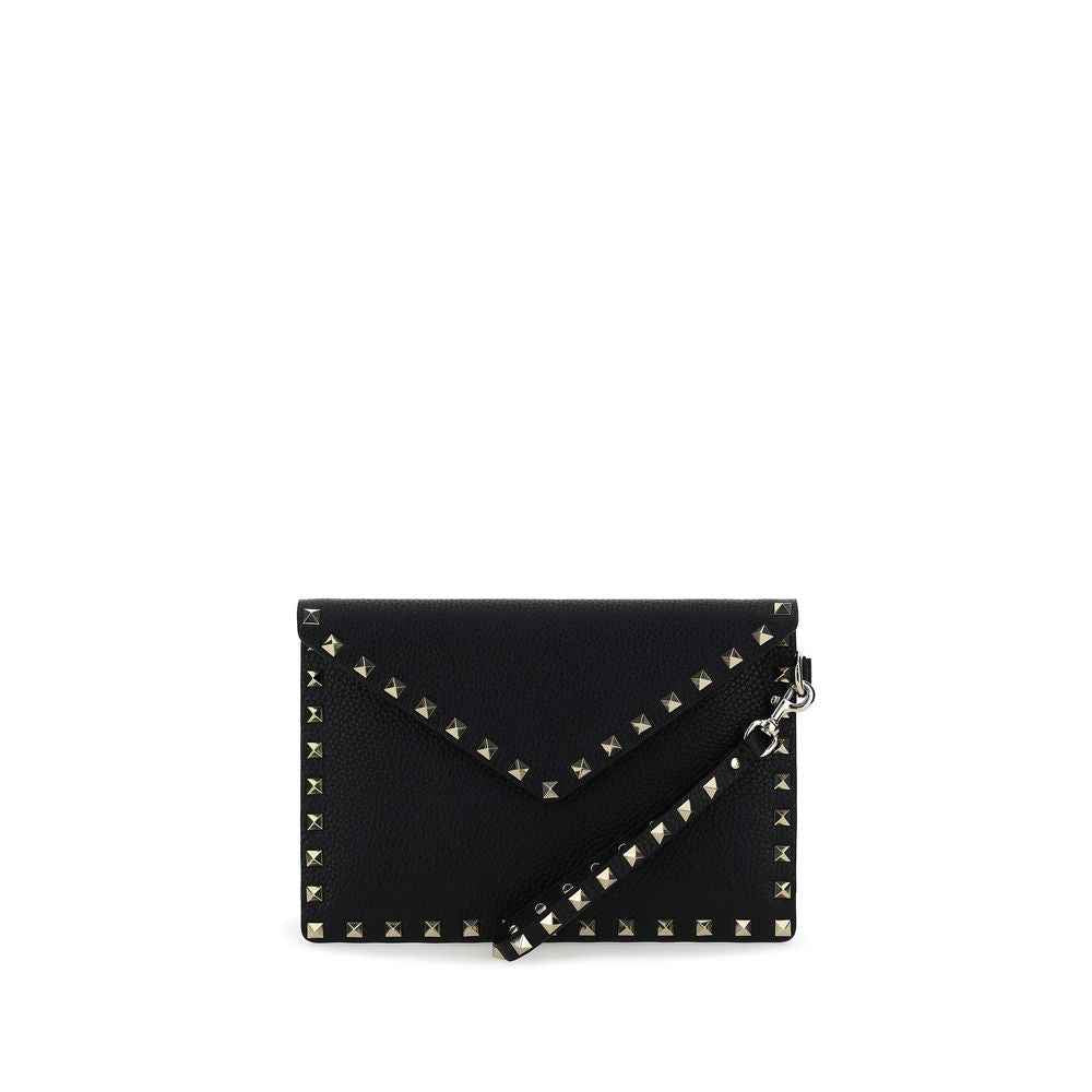 Valentino Garavani Black Calf Leather Bos Taurus Wallet