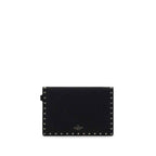 Valentino Garavani Black Calf Leather Bos Taurus Wallet