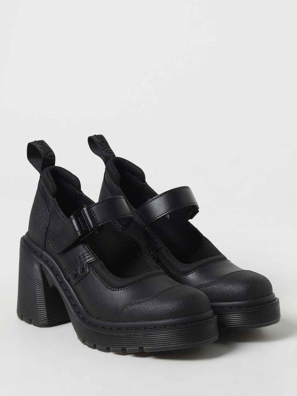 Dr. Martens Black Leather Platform Pumps