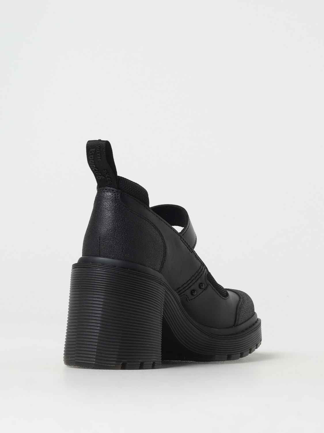 Dr. Martens Black Leather Platform Pumps