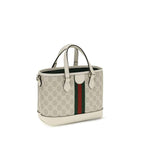 Gucci White Fabric Shoulder Bag