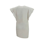 Marant Etoile White Cotton Casual Dress