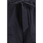 Marant Etoile Black Viscose Bermuda Shorts