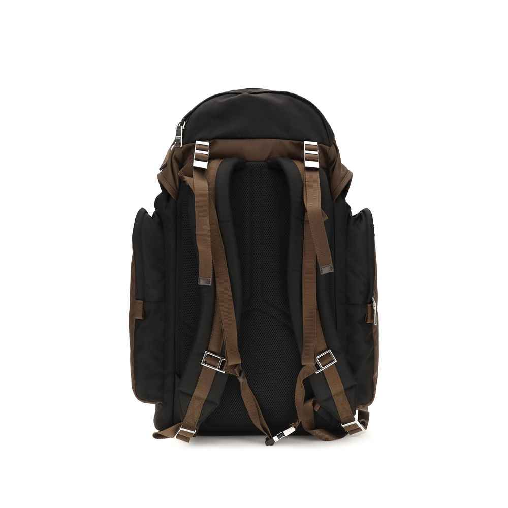 Prada Brown Recycled Polyamide Backpack