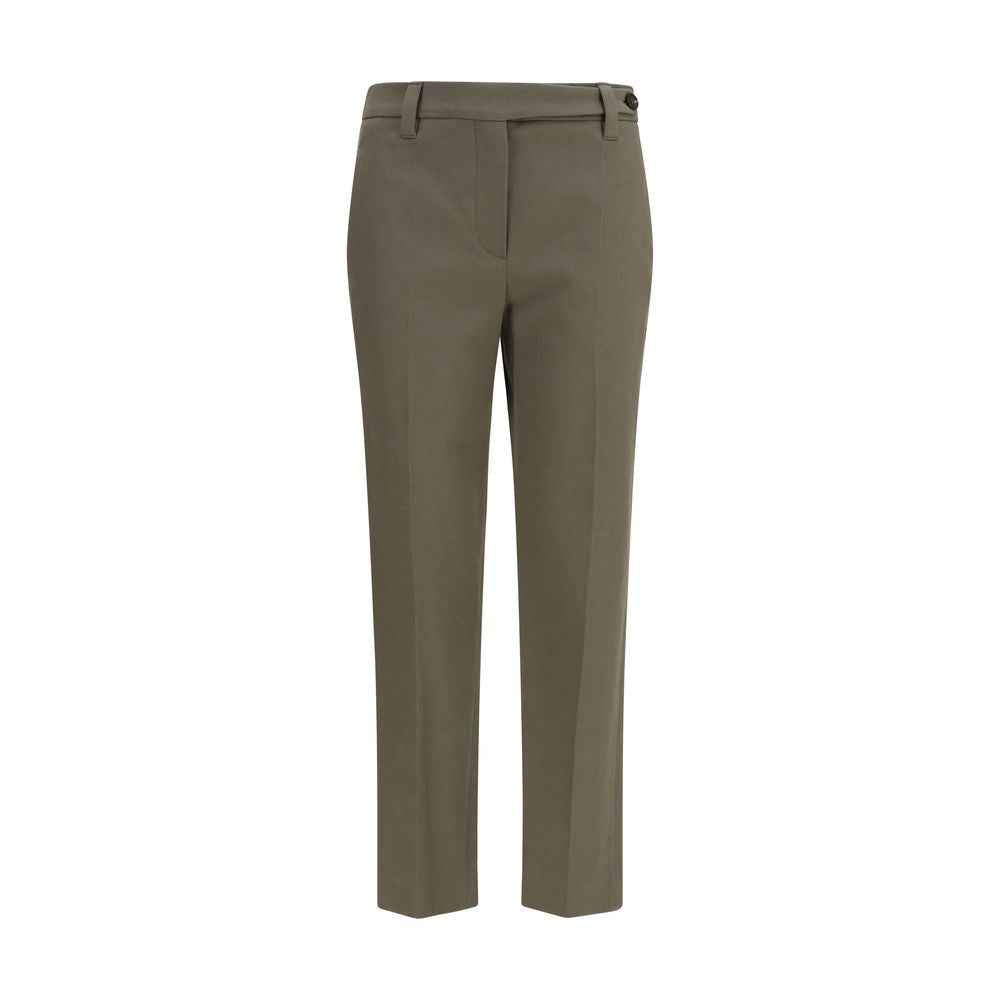 Brunello Cucinelli Bicolor Cotton Dress Pants