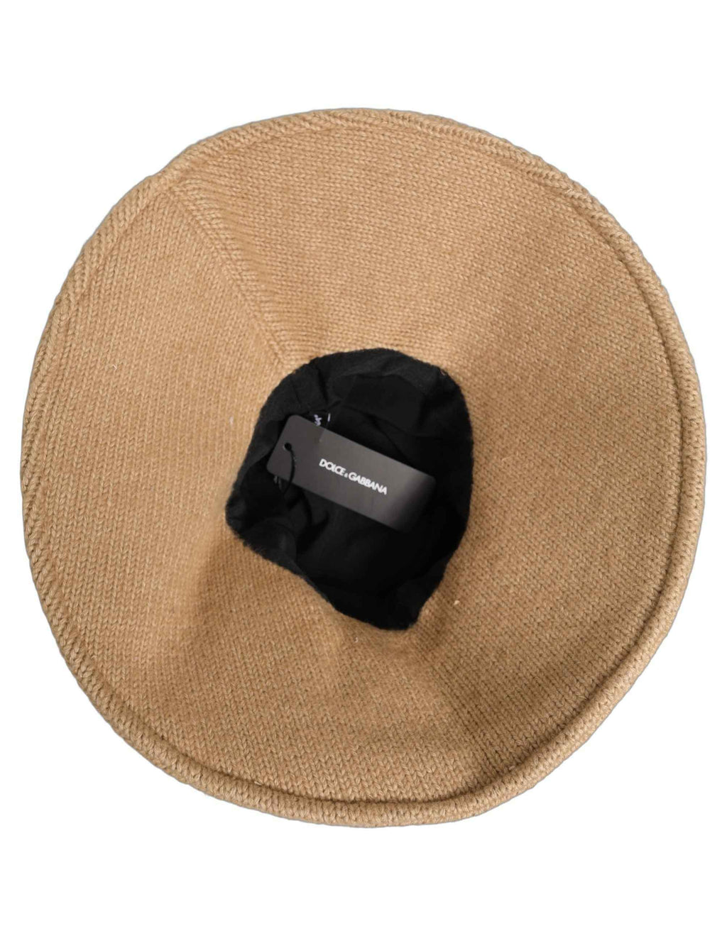 Dolce & Gabbana Women Brown Cotton Knit WideBrim Bucket Capello Hat