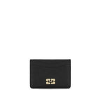 Ganni Black Recycled Polyamide Wallet