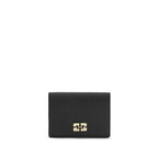 Ganni Black Recycled Polyester Wallet