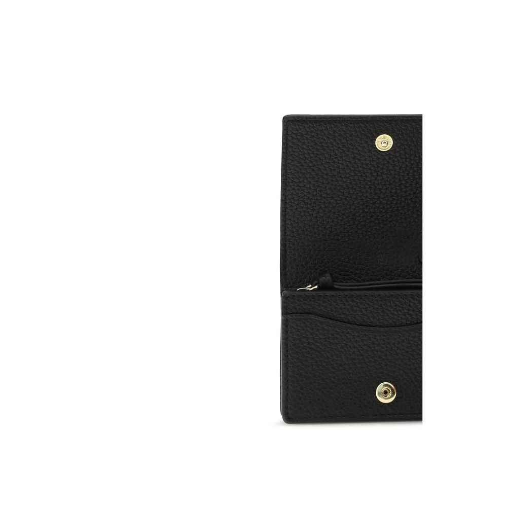 Ganni Black Recycled Polyester Wallet