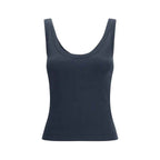Brunello Cucinelli Blue Cotton T-Shirt