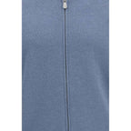Brunello Cucinelli Blue Cashmere Cardigan