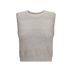 Brunello Cucinelli Beige Cotton Sweatshirt