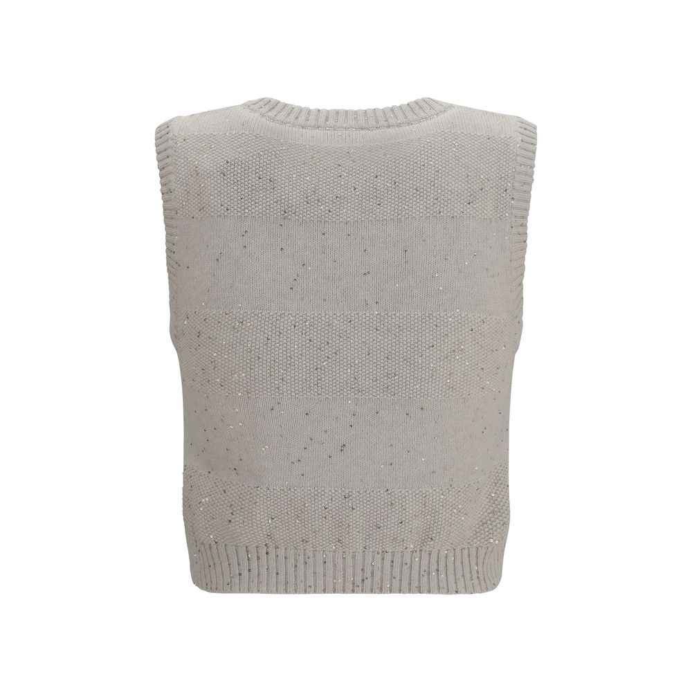 Brunello Cucinelli Beige Cotton Sweatshirt