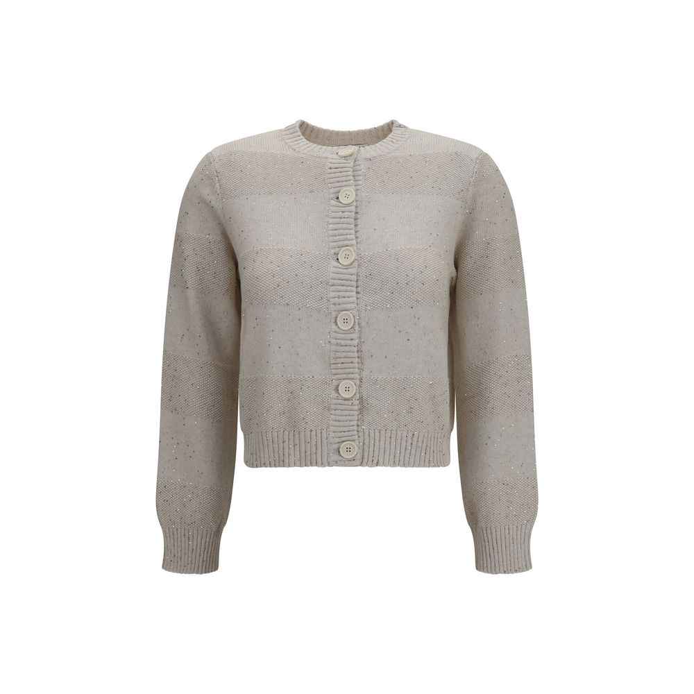 Brunello Cucinelli Beige Cotton Sweatshirt