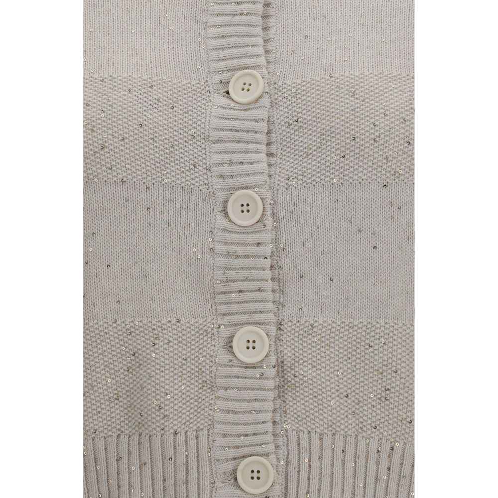 Brunello Cucinelli Beige Cotton Sweatshirt