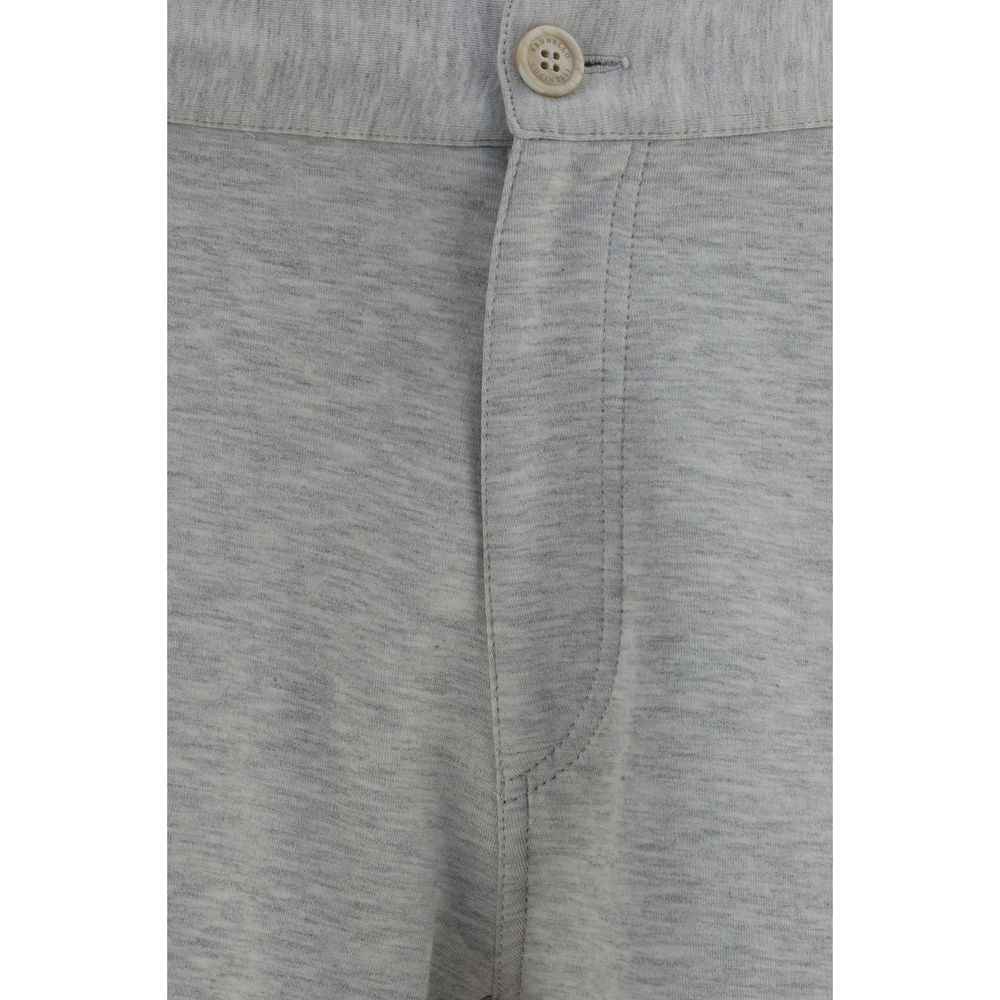 Brunello Cucinelli Gray Cotton Bermuda Shorts
