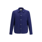 Brunello Cucinelli Blue Cashmere Full-Length Jacket
