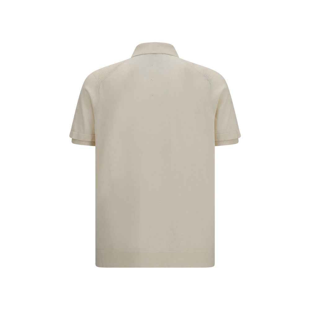 Premiata Beige Cotton Polo Shirt