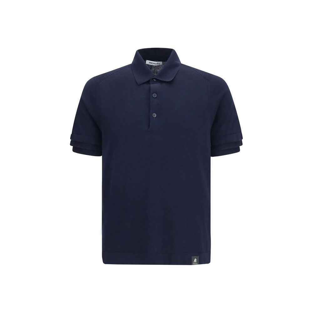 Premiata Blue Cotton Polo Shirt
