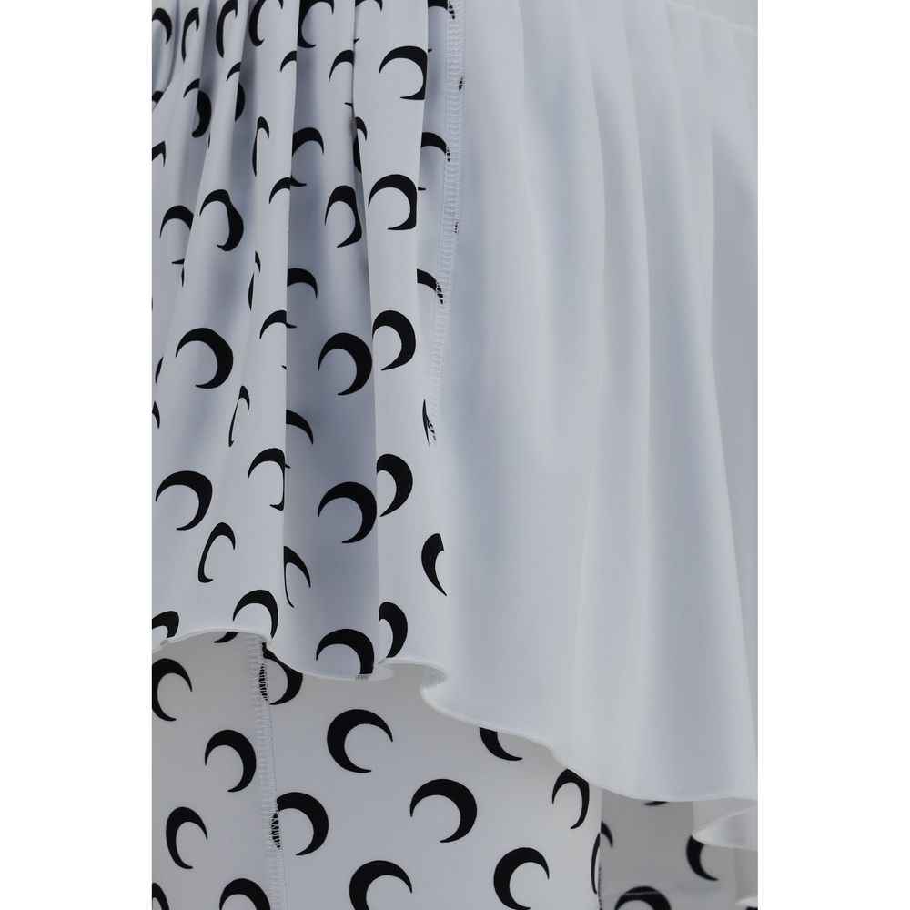 Marine Serre White Polyamide Short And Mini Shorts
