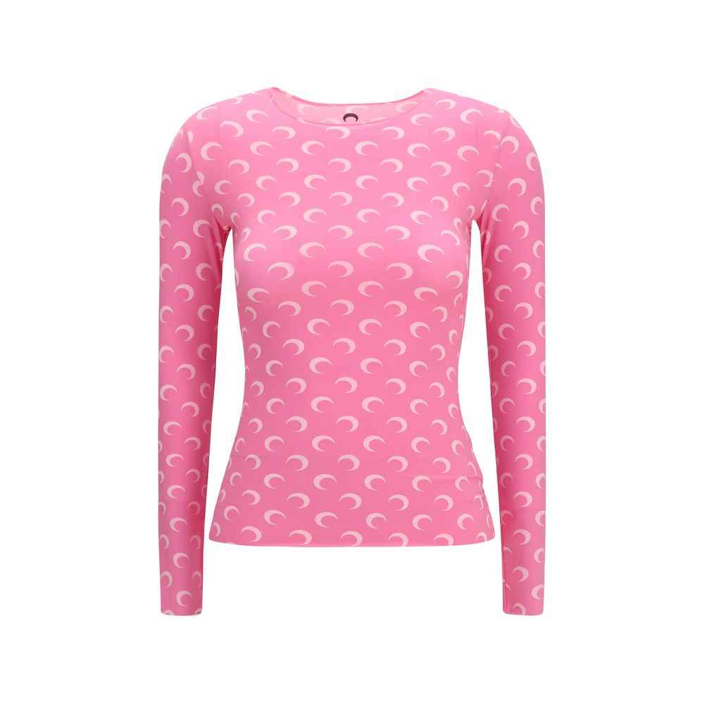 Marine Serre Multicolor Polyamide Long Sleeve T-Shirt