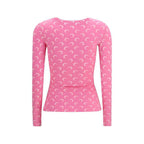 Marine Serre Multicolor Polyamide Long Sleeve T-Shirt