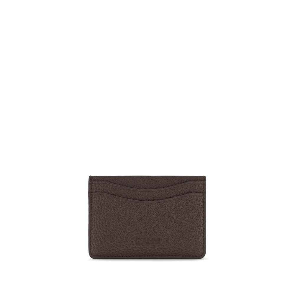 Ganni Brown Recycled Polyester Wallet