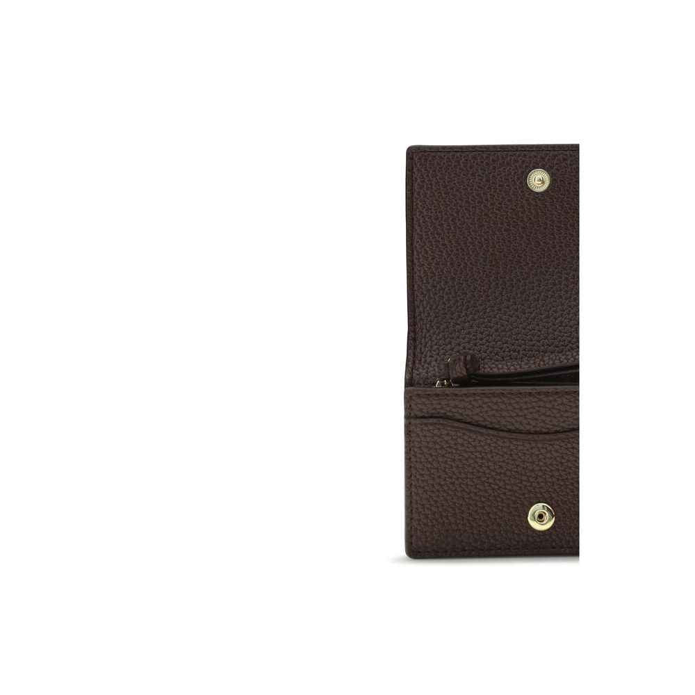 Ganni Brown Recycled Polyester Wallet