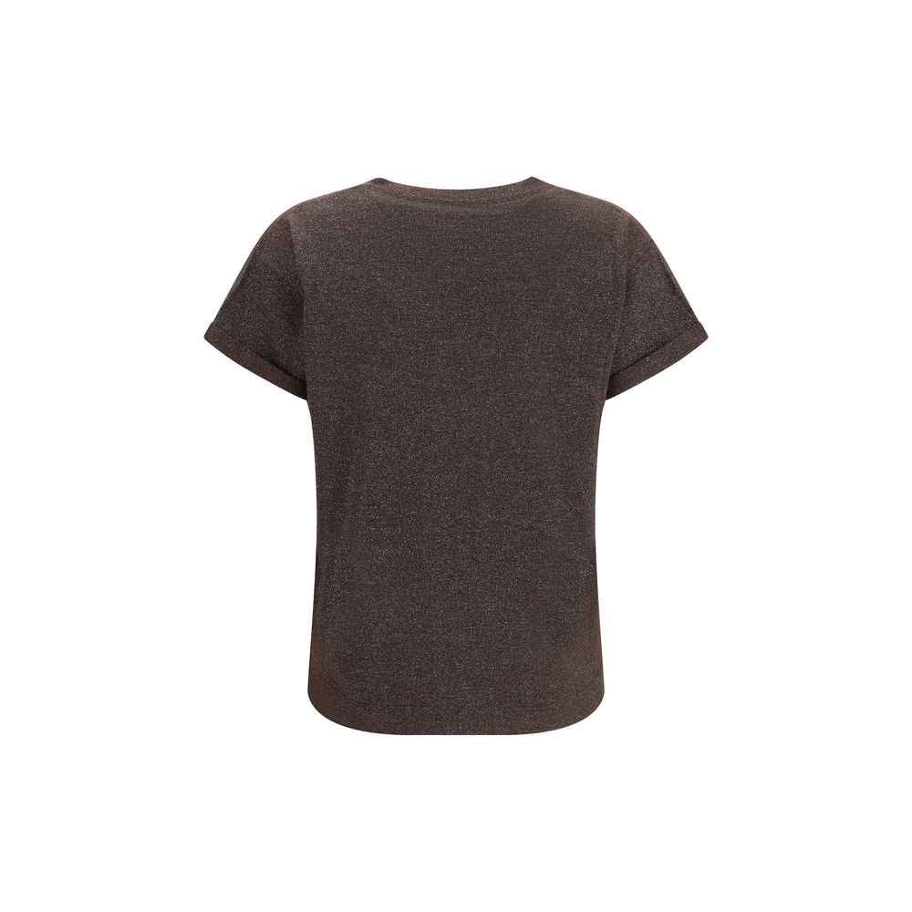 Brunello Cucinelli Brown Nylon T-Shirt