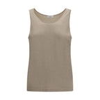 Brunello Cucinelli Beige Cashmere Tank Tops