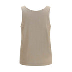Brunello Cucinelli Beige Cashmere Tank Tops
