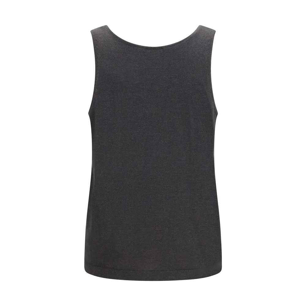 Brunello Cucinelli Gray Cashmere Tank Tops