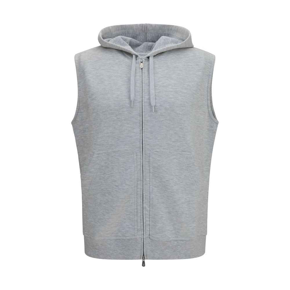 Brunello Cucinelli Gray Cotton Sweatshirt