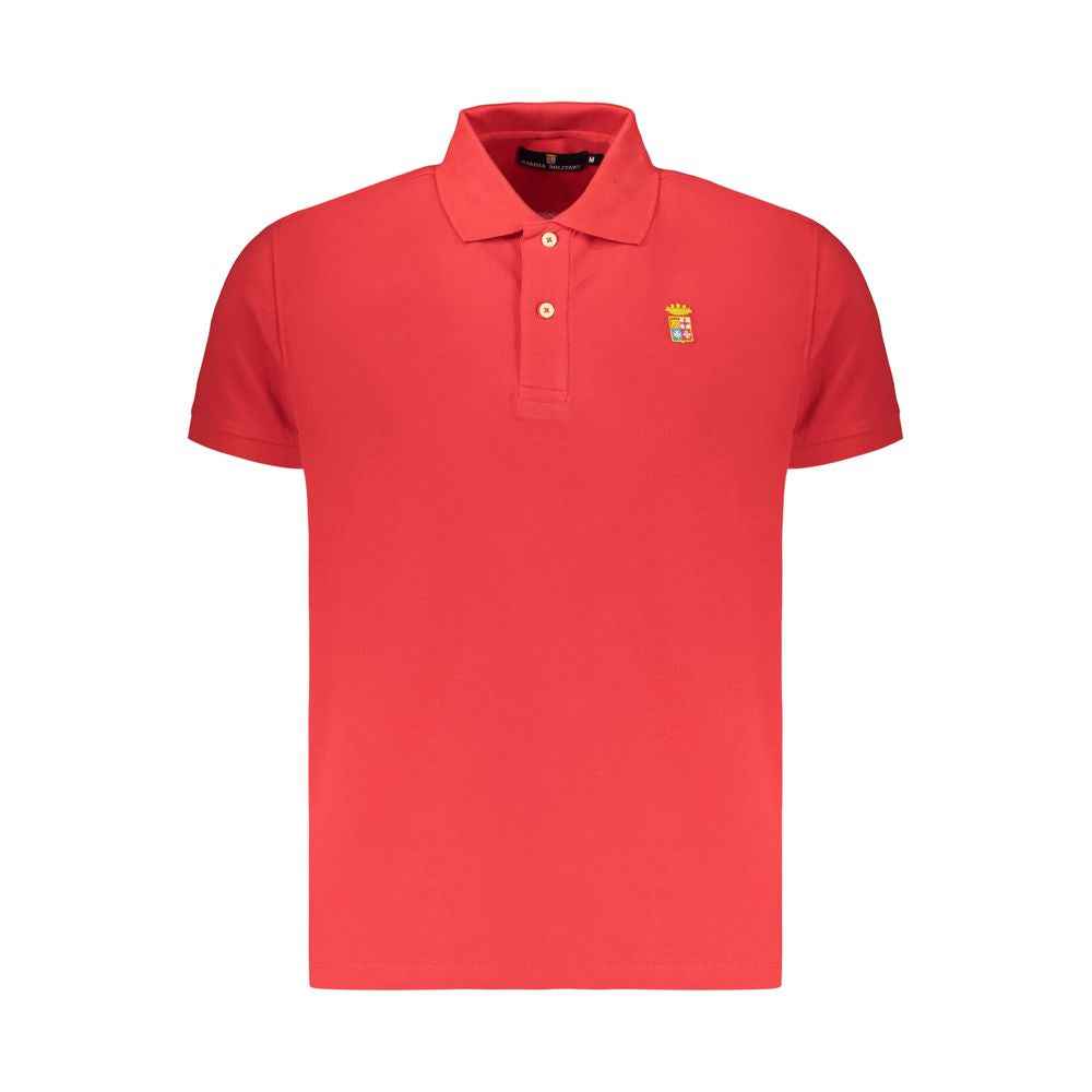 Marina Militare Rosso Cotton Men's Polo