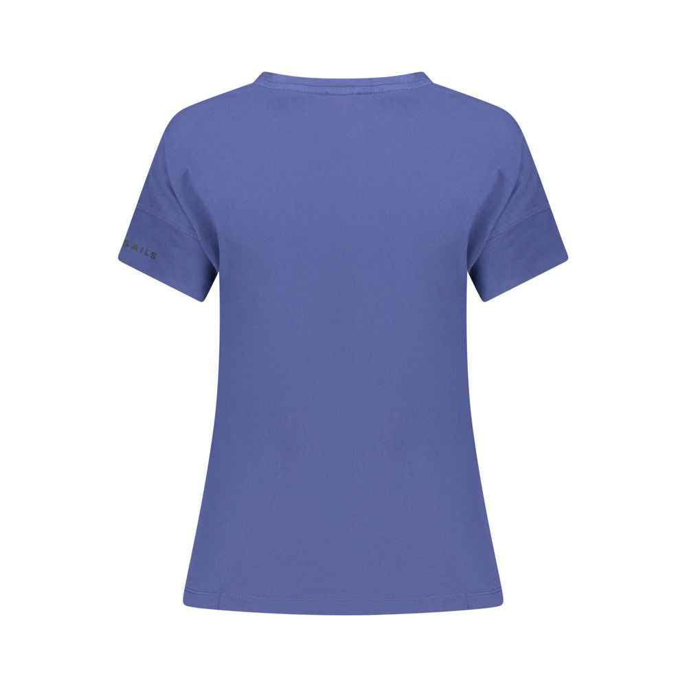 North Sails Blue Cotton Women T-Shirt