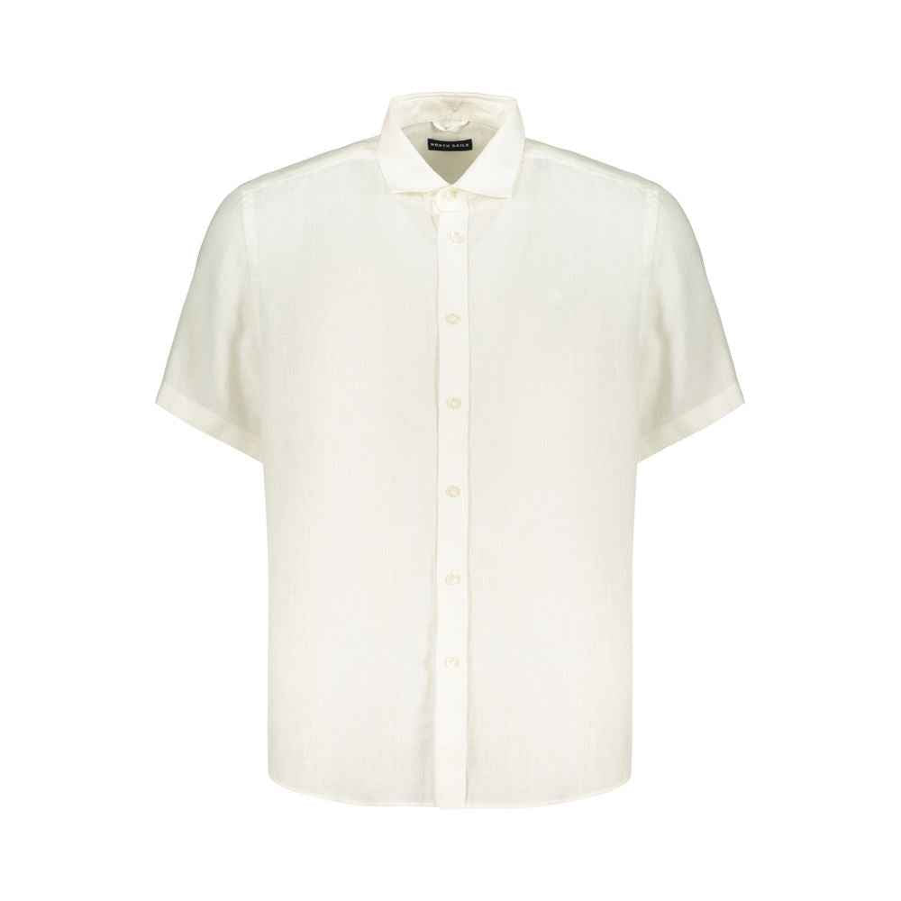North Sails White Linen Men's Shirt
