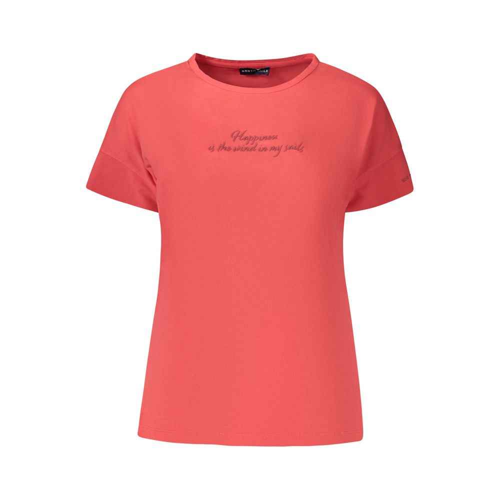North Sails Red Cotton Women's T-Shirt