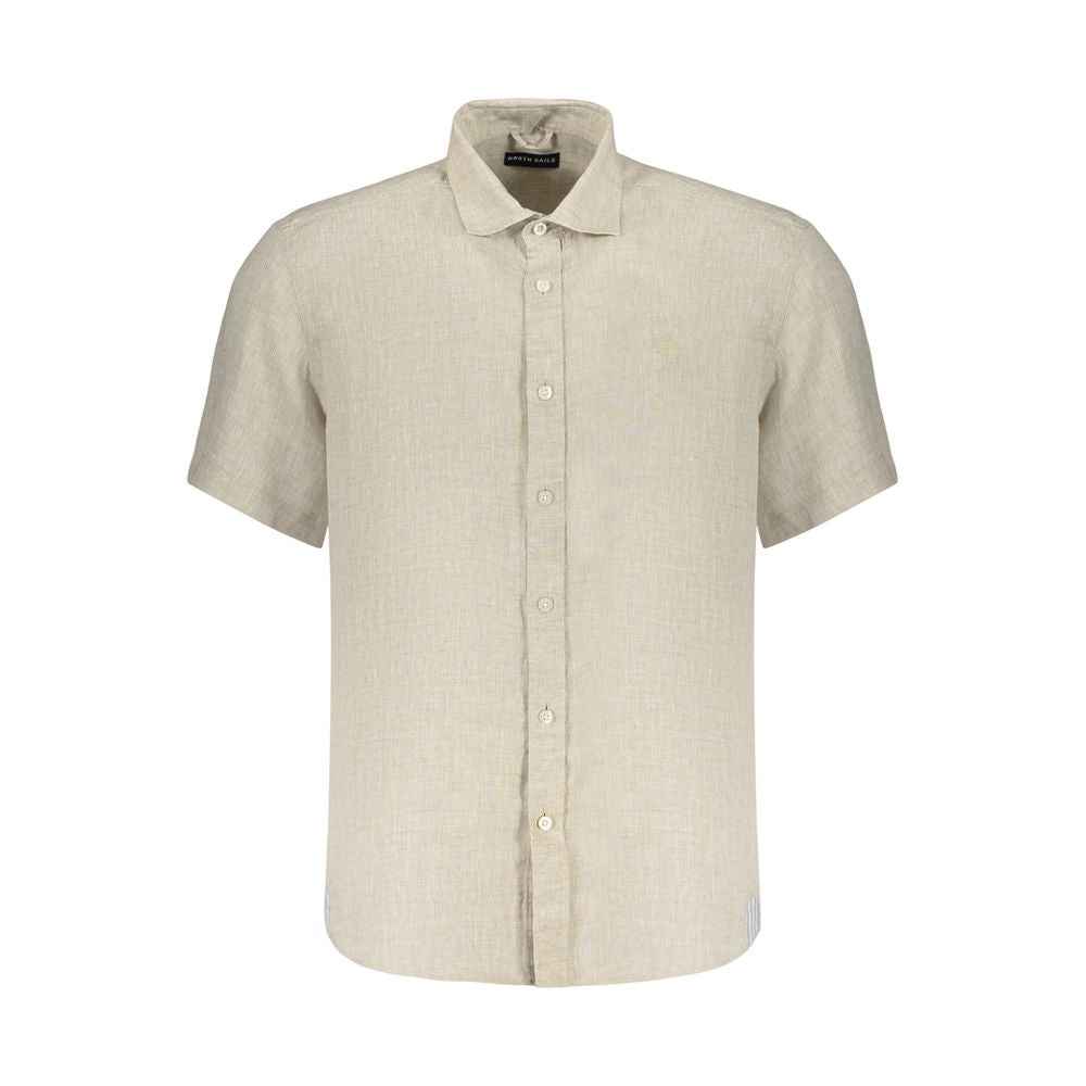 North Sails Beige Linen Men's Shirt