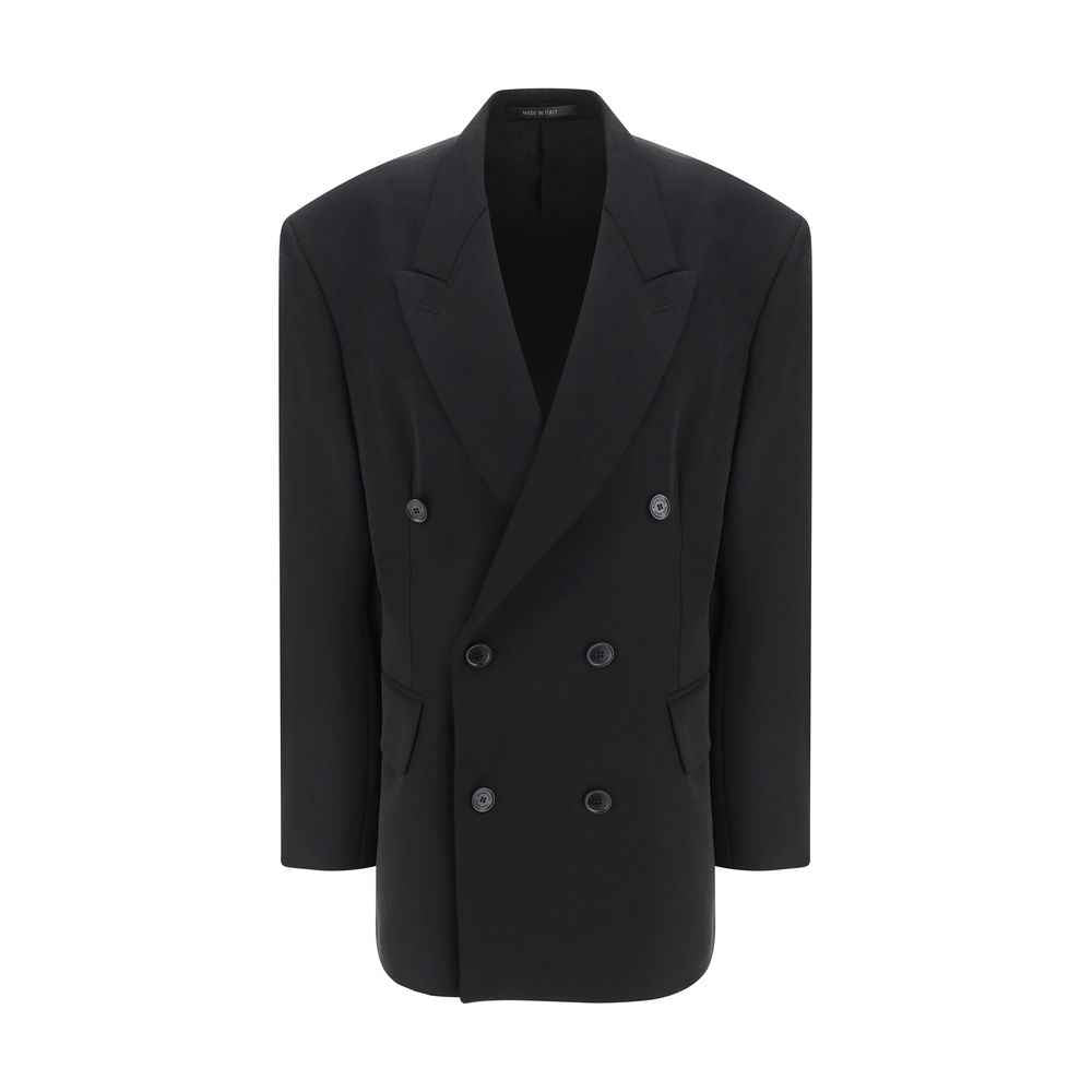 Balenciaga Black Wool Oves Aries Blazer