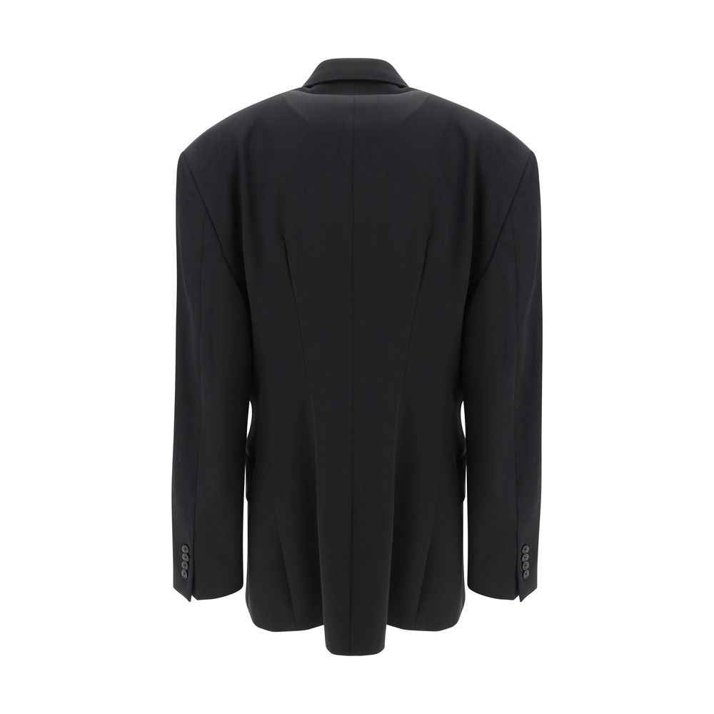 Balenciaga Black Wool Oves Aries Blazer