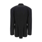 Balenciaga Black Wool Oves Aries Blazer