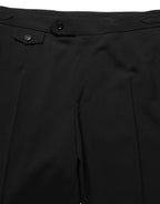 Dolce & Gabbana Black Tapered Leg Men Dress Trouser Pants