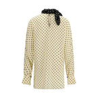 Valentino Beige Silk Blouse