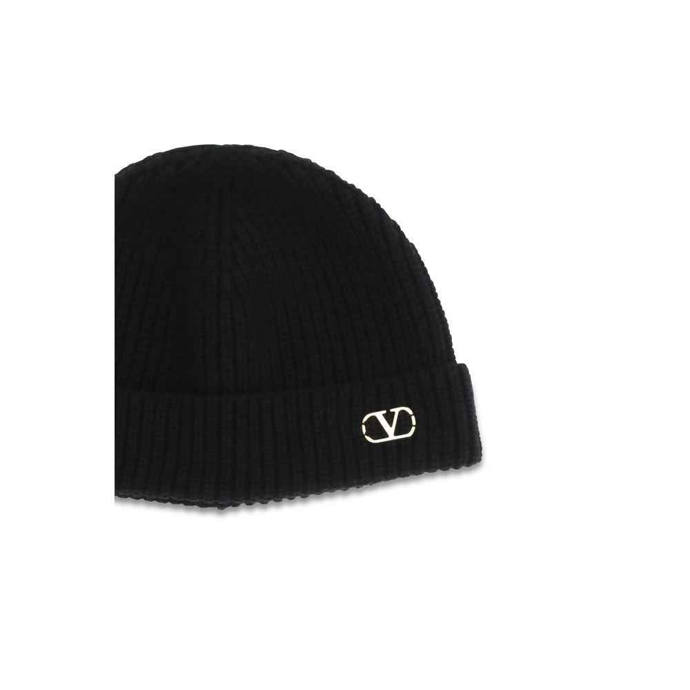 Valentino Garavani Black Cashmere Beanie