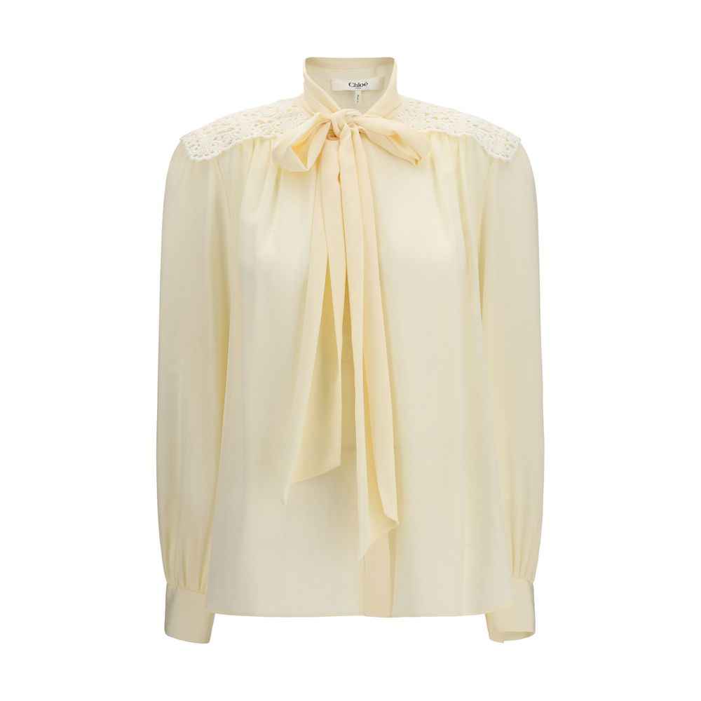 Chloé Beige Polyester Blouse