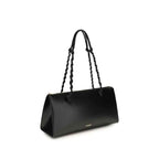 Jil Sander Black Calf Leather Bos Taurus Shoulder Bag
