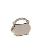 Ganni White Recycled Leather Shoulder Bag