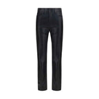L'Agence Black Leather Pants